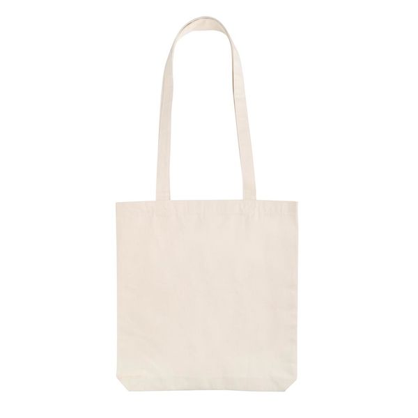 Sac shopping coton recyclé | Sac de shopping publicitaire Ecru 1