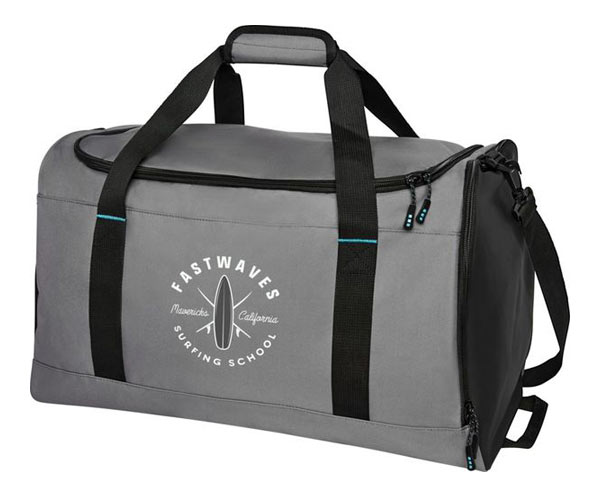 Sac voyage Baikal | Sac de voyage publicitaire Gris 1