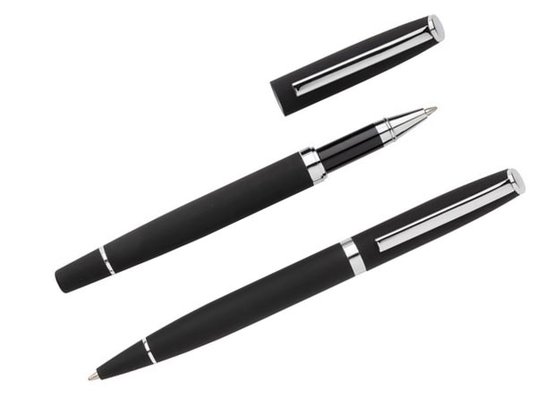 Set stylo Deluxe | Set stylo publicitaire Black 2