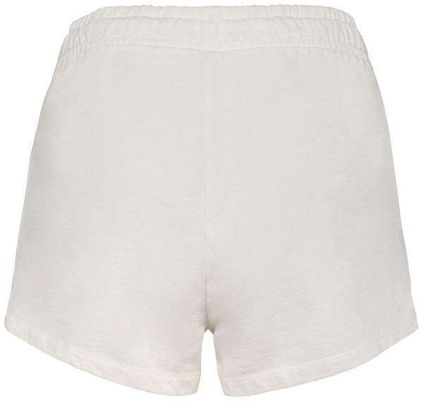 Short coton bio Terry F | Short publicitaire Washed Ivory