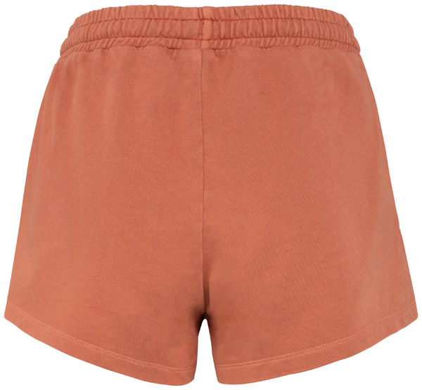 Short coton bio Terry F | Short publicitaire Washed Pomelo