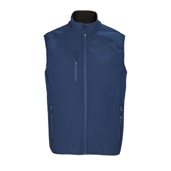 Softshell sans manche H | Softshell publicitaire Bleu abysse