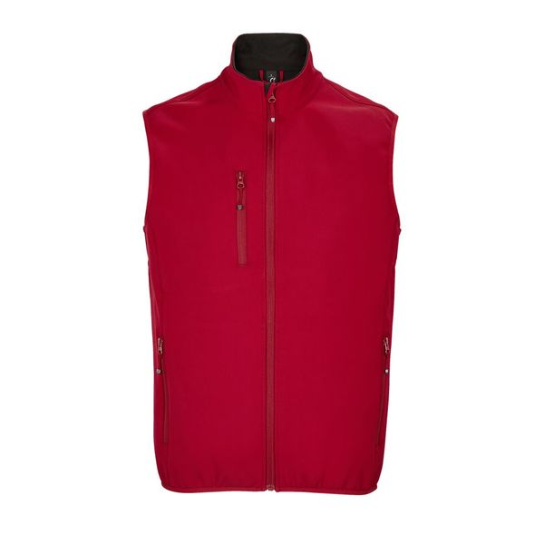 Softshell sans manche H | Softshell publicitaire Rouge Piment