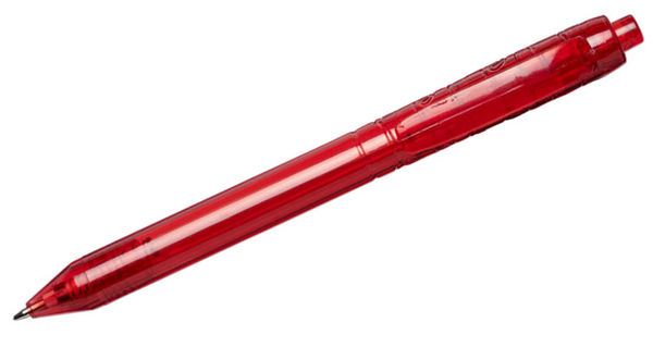 Stylo bille Vancouver | Stylo bille personnalisable Rouge translucide