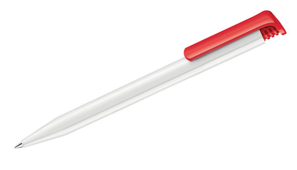 Stylo Super Hit éco | Stylo bille personnalisé Blanc Rouge 186