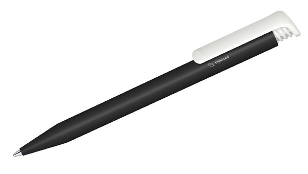 Stylo Super Hit Bio Matt | Stylo bille personnalisé Noir Blanc