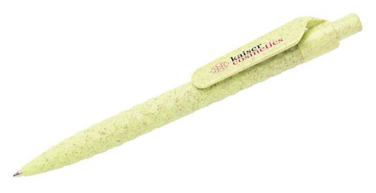 Stylo fibre de paille | Stylo bille publicitaire Green 3