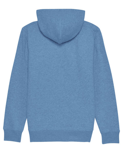 Sweat capuche molleton | Sweat à capuche personnalisé Mid Heather Blue