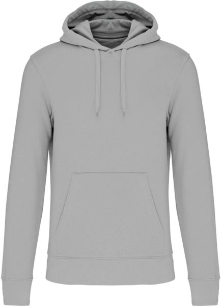 Sweat capuche éco H | Sweat à capuche publicitaire Snow grey