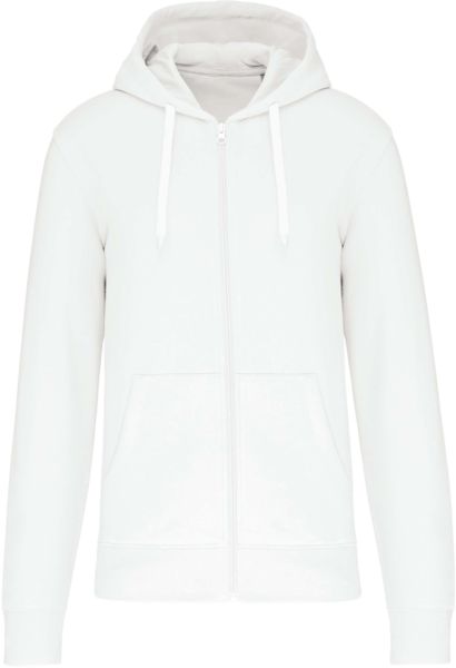 Sweat zippé capuche H | Sweat à capuche publicitaire White