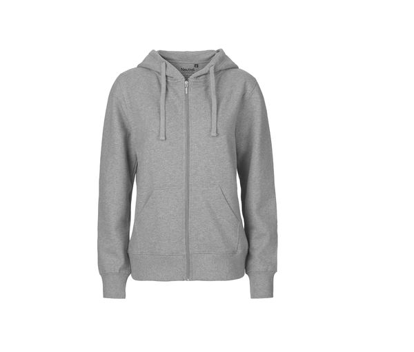 Sweat zip coton bio F | Sweat publicitaire Sport Grey