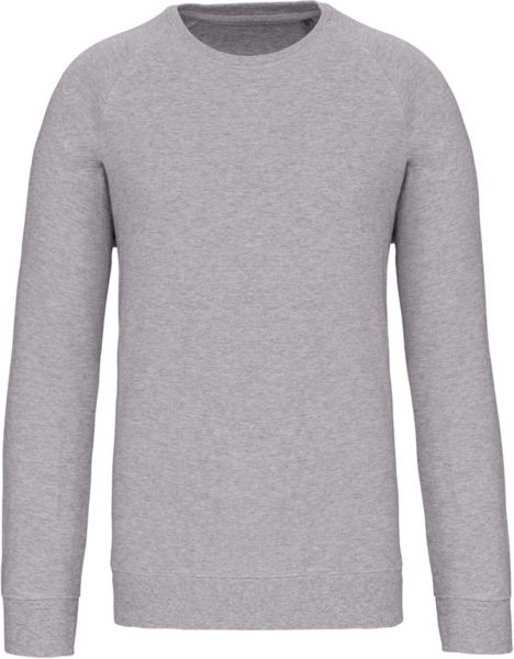 Sweat piqué bio | Sweat-shirt publicitaire Oxford Grey