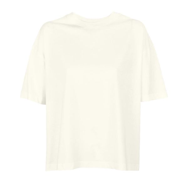 T-shirt éco oversize F | T-shirt personnalisé Blanc crémeux