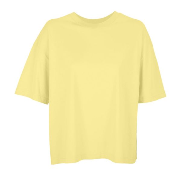 T-shirt éco oversize F | T-shirt personnalisé Jaune clair