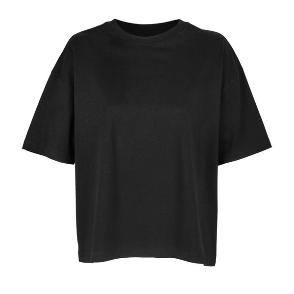 T-shirt éco oversize F | T-shirt personnalisé Noir profond