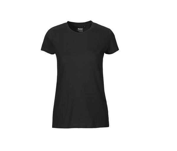 T-shirt fit coton bio F | T-shirt personnalisé Black