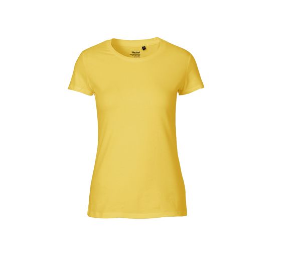 T-shirt fit coton bio F | T-shirt personnalisé Yellow