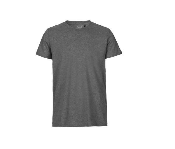 T-shirt fit coton bio H | T-shirt personnalisé Dark Heather