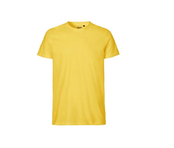 T-shirt fit coton bio H | T-shirt personnalisé Yellow