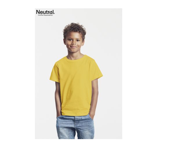 T-shirt jersey coton bio enfant | T-shirt personnalisé Yellow 2