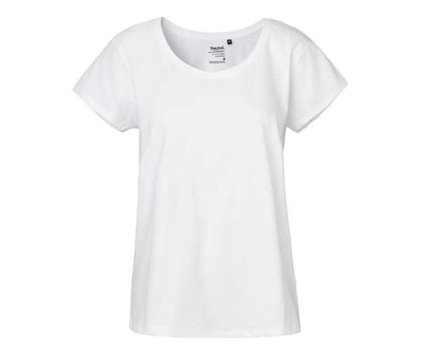 T-shirt loose fit coton bio F | T-shirt personnalisé White