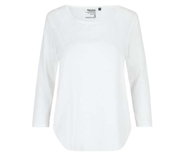 T-shirt 3/4 coton bio F | T-shirt personnalisé White