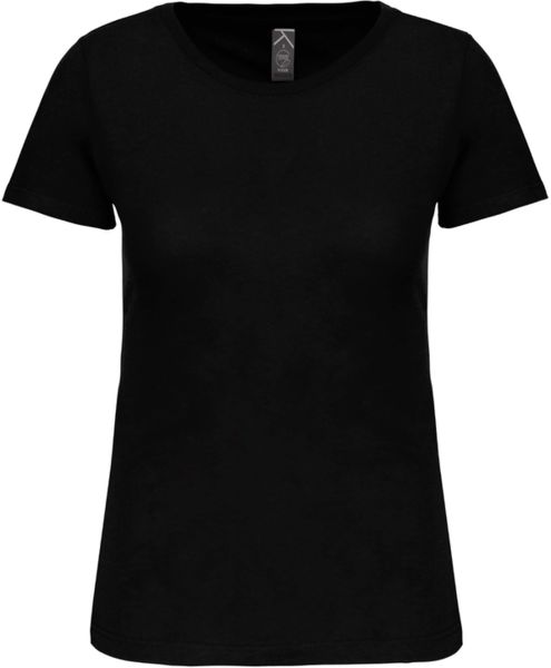 T-shirt col rond bio F | T-shirt publicitaire Black