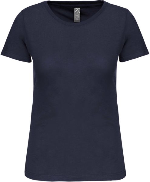 T-shirt col rond bio F | T-shirt publicitaire Navy