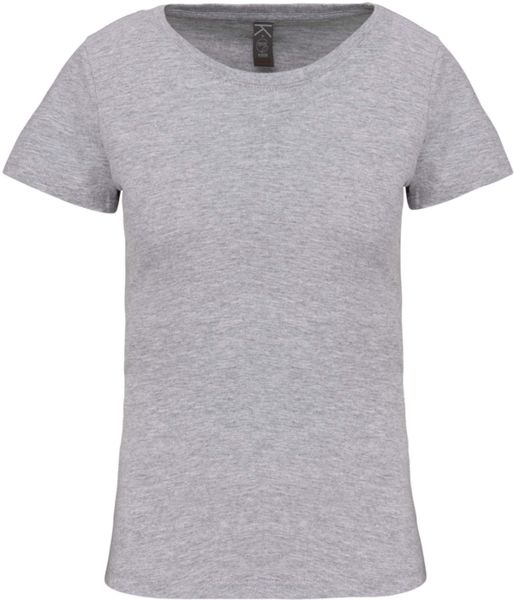 T-shirt col rond bio F | T-shirt publicitaire Oxford Grey