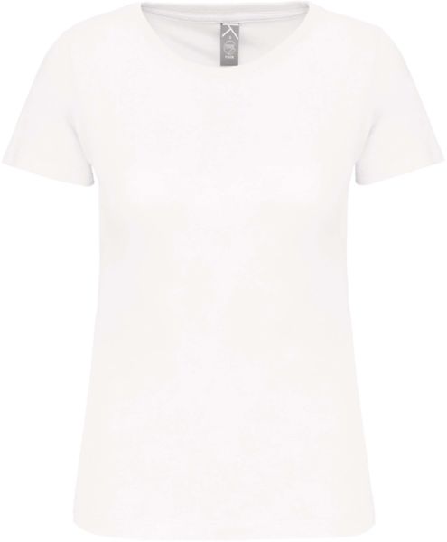 T-shirt col rond bio F | T-shirt publicitaire White