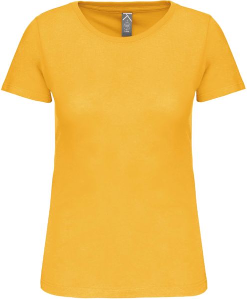 T-shirt col rond bio F | T-shirt publicitaire Yellow