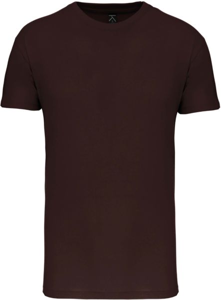 T-shirt col rond bio H | T-shirt publicitaire Chocolate