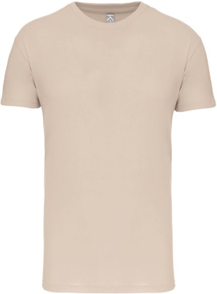 T-shirt col rond bio H | T-shirt publicitaire Light sand