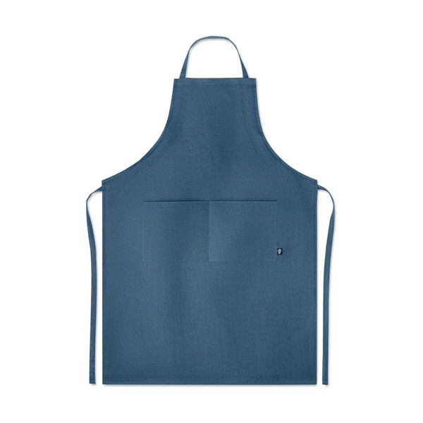 Tablier ajustable 2 poches | Tablier de cuisine personnalisé Blue