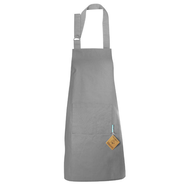 Tablier poche frontale | Tablier publicitaire Gris