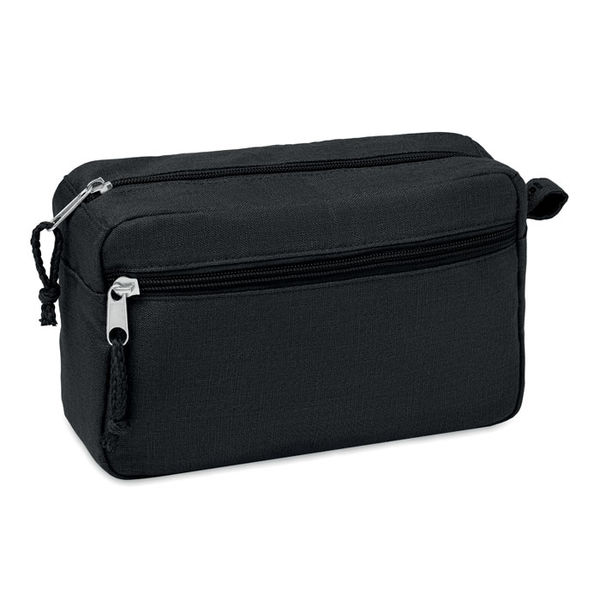 Trousse chanvre | Trousse de toilette personnalisée Black