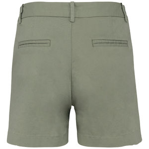 Bermuda coton bio F | Bermuda personnalisé Almond green 3