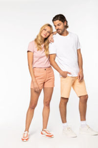 Bermuda coton bio F | Bermuda personnalisé Peach