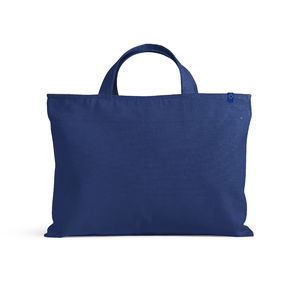 Besace business coton bio | Besace business publicitaire Bleu