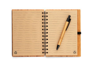 Bloc-notes A5 bambou | Bloc-notes personnalisé Naturel 1