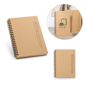 Bloc-notes B6 spirale | Bloc-notes personnalisé Naturel 4