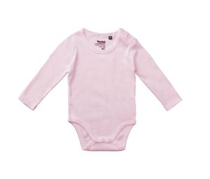 Body bébé long éco | Body bébé publicitaire Light Pink