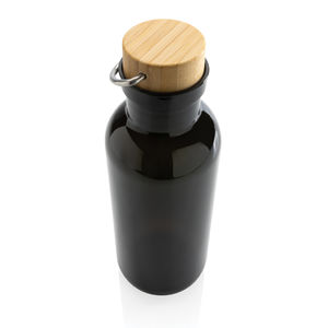 Bouteille rPET 380ml | Bouteille publicitaire Noir 2