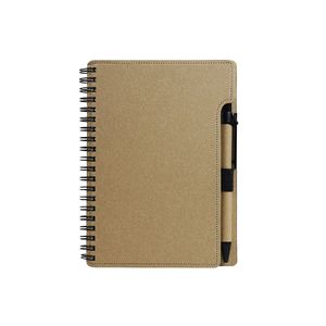 Cahier B6 recyclé | Cahier publicitaire Beige