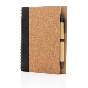 Cahier liège et stylo | Cahier publicitaire Black