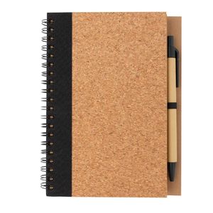 Cahier liège et stylo | Cahier publicitaire Black 2