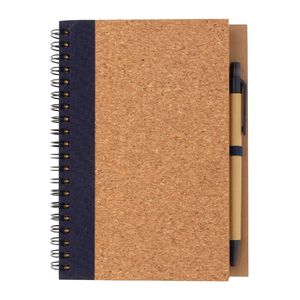 Cahier liège et stylo | Cahier publicitaire Blue 2