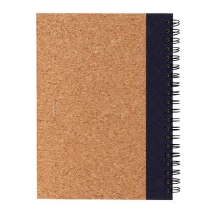 Cahier liège et stylo | Cahier publicitaire Blue 3