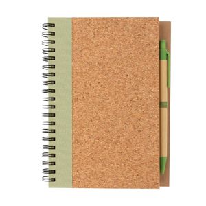 Cahier liège et stylo | Cahier publicitaire Green 2