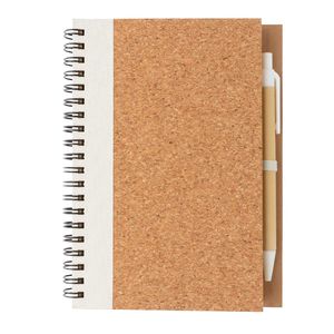 Cahier liège et stylo | Cahier publicitaire White 2